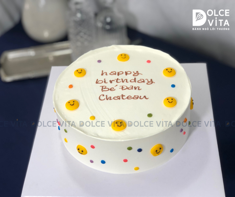 461 Bánh đơn giản vẽ mặt cười