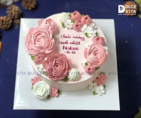 [940] (80) Bánh kem trang trí Hoa Pastel – Bánh Kem Nghệ Thuật, Quà Tặng Ngọt Ngào