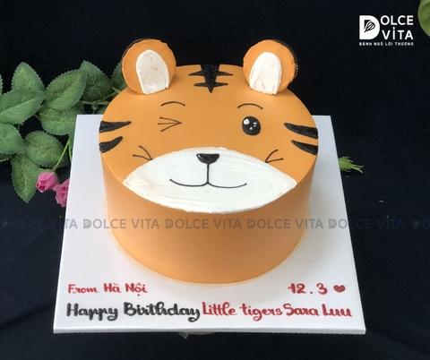 [1424] (40) Bánh kem vẽ hình hổ
