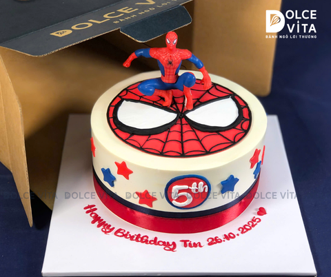 [2057] (100) Bánh kem chủ đề Spider - man - Dành tặng cho Fan siêu anh hùng người nhện