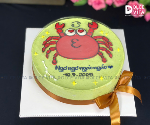 [1600] (60) Bánh vẽ chú cua - Quà tặng cho cung Cự Giải