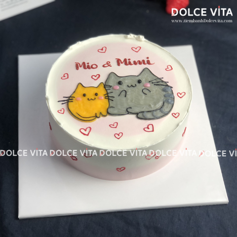 [1659] (50) Bánh vẽ Mèo Pusheen