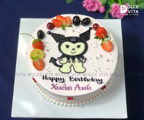 [1426] Bánh kem vẽ hình Kuromi cho sinh nhật bé gái