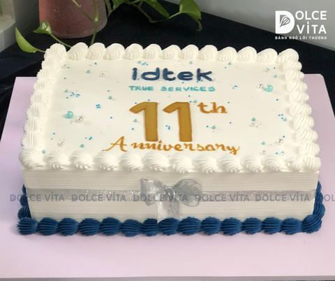 350 Bánh hình chữ nhật vẽ logo kỷ niệm thành lập công ty