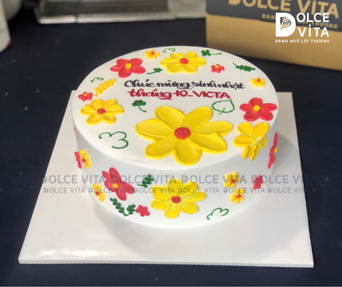 722 (60) Trang trí hoa (bay) tone vàng [Liti]