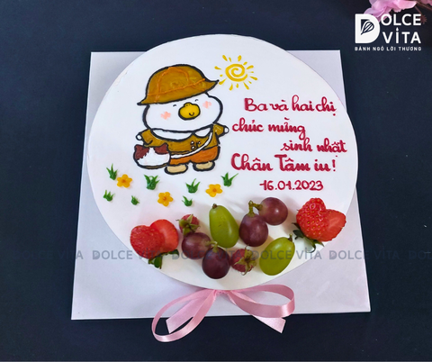 365 (70) Bánh vẽ chú heo đi học đáng yêu