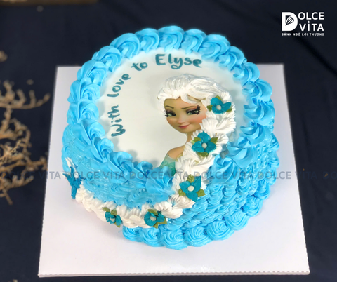 [1546] (80) Bánh in hình Elsa - dành cho fan của hoạt hình Frozen