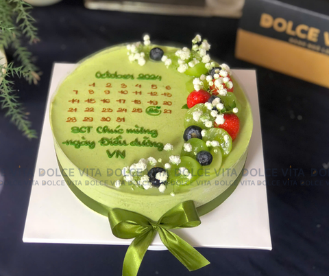 011 (20/40/50/50) Matcha Yogurt vẽ lịch, hoa bi