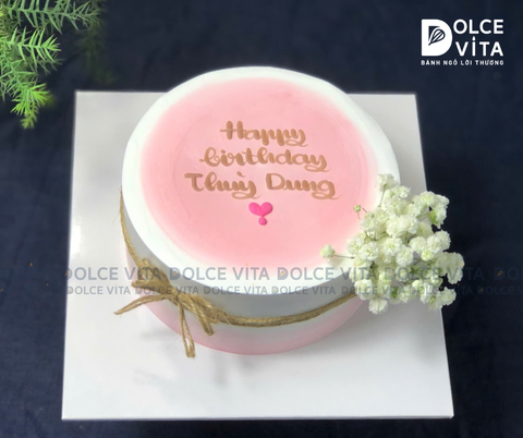 240 (20) Bánh phủ kem pastel trang trí hoa bi