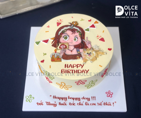 527 (100) Bánh vẽ chibi nữ