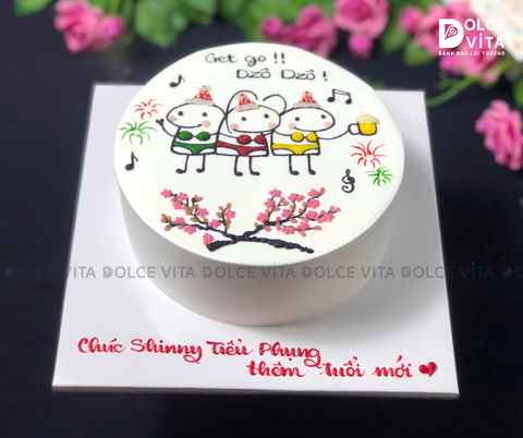 1104 (50) Bánh vẽ hình bikini hài hước, ngộ nghĩnh ngày Tết