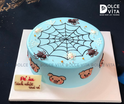 802 (70) Bánh trang trí người nhện, mô hình Spider man