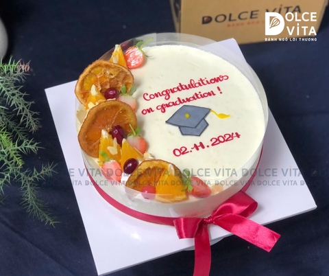 894 Mousse bắp vẽ mũ trạng nguyên chúc mừng tốt nghiệp