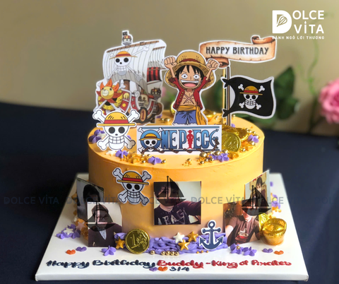 [2985] (120) Bánh vẽ Luffy (Đảo Hải Tặc - One Piece)