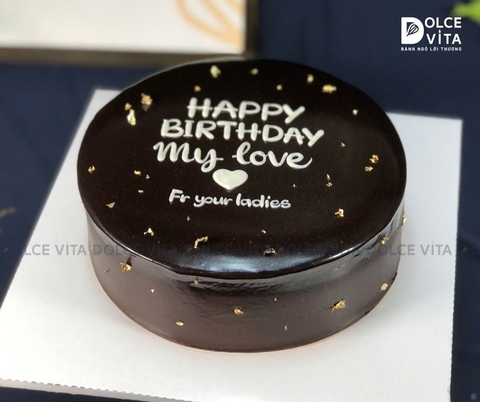 [794] (70) Bánh sinh nhật tặng người yêu/ tặng chồng phong cách sang trọng, tối giản