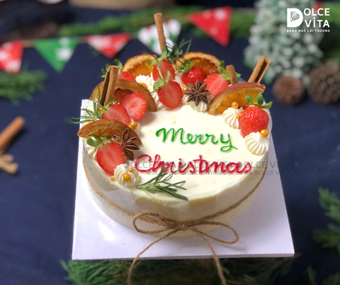 N403 Mousse bắp (Christmas cake /Bánh giáng sinh/ Noel)