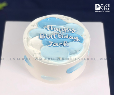 [1733] Bánh kem mini (bento) trang trí phong cách Hàn Quốc - tối giản