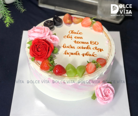 [0707] (30) Bánh trang trí hoa và trái cây mừng ngày Phụ nữ Việt Nam