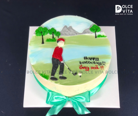 [1605] (100) Bánh sinh nhật tặng cho người chơi Golf/ Gôn