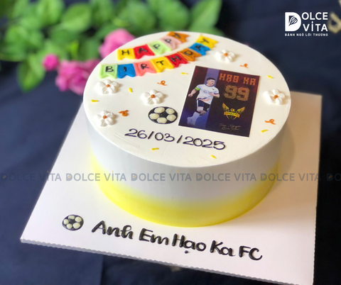 [1251] (30) Bánh Sinh Nhật In Hình Bóng Đá Theo Yêu Cầu