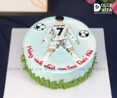 [1932] (95) Bánh vẽ cầu thủ Cristiano Ronaldo (Real Madrid) - Tặng cho Fan Bóng đá CR7