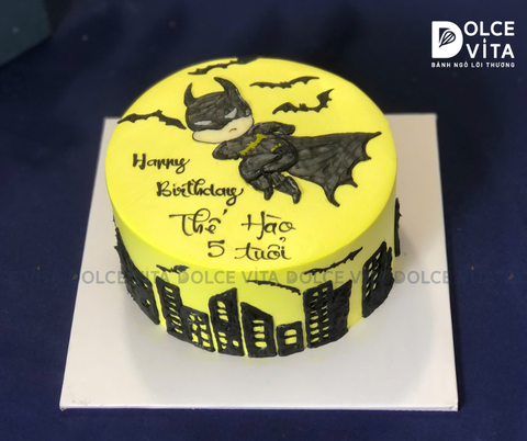 [603] (80) Bánh kem chủ đề Batman - Người Dơi