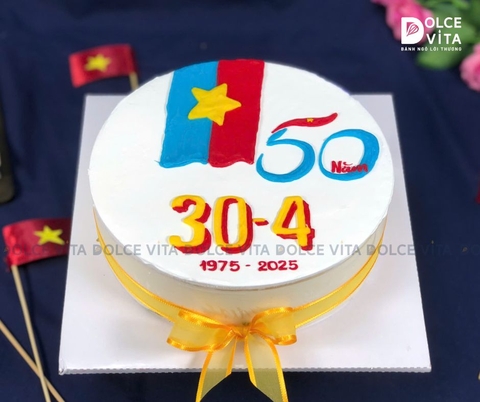 [1269] (70) Bánh kem chủ đề dân tộc – Kỷ niệm ngày 30 tháng 4