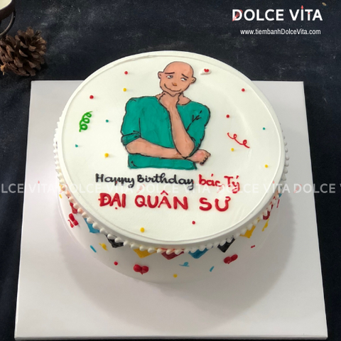 033 (100) Bánh kem vẽ chibi bác sĩ – Quà tặng độc đáo, thiết kế theo yêu cầu