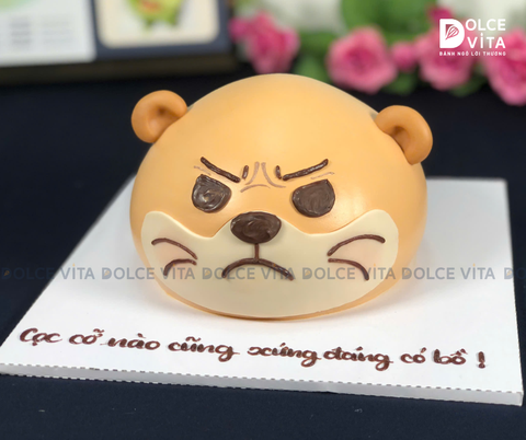 [1567] (120) Bánh Kem Tạo Hình Chú Chó Cau Có