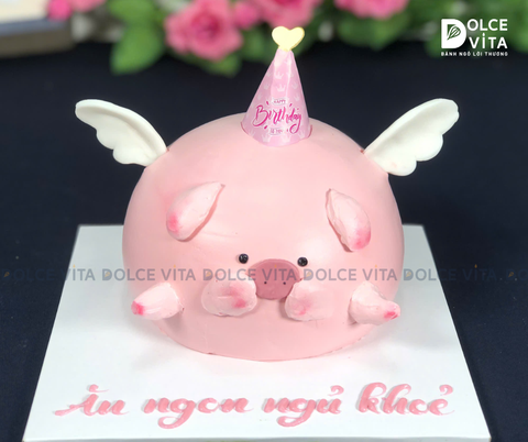 [1808] (120) Bánh tạo hình chú heo thiên thần dễ thương