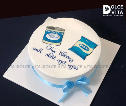 519 (80) Vẽ hộp sữa và bịch đường