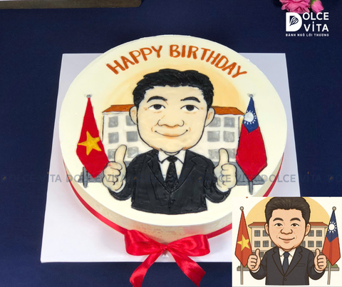[1769] (100) Bánh phác thảo chân dung - Quà tặng cho Sếp/ Đồng nghiệp quốc tế