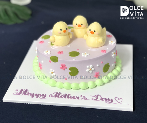 [1591] (90) Bánh tạo  hình kem những chú vịt con đáng yêu