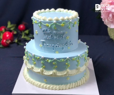 [1583] (200) Bánh tầng phong cách retro - vintage đầy nữ tính