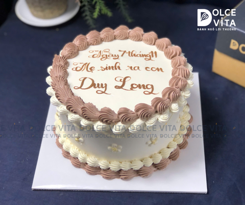 977 Phong cách retro, màu trắng - nâu