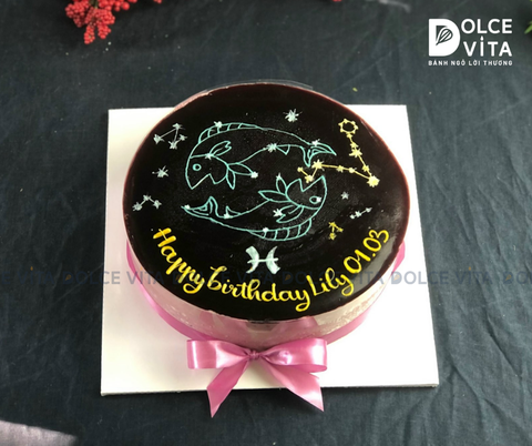 [0652] (60) Bánh Kem Cung Song Ngư – Biểu Tượng Đôi Cá Mộng Mơ [12 Cung Hoàng Đạo]