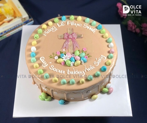 [1277] (80+) Bánh Kem Phục Sinh Hình Cây Thánh Giá