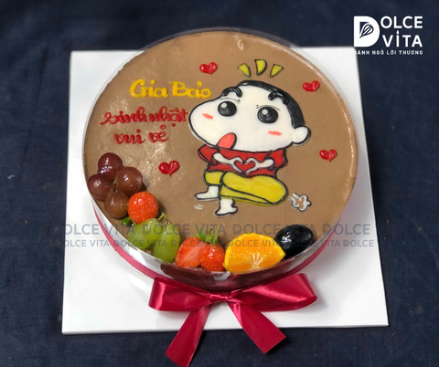 1265 (60) Bánh Kem Vẽ Shin – Cậu Bé Bút Chì Dành Cho Fan Hoạt Hình