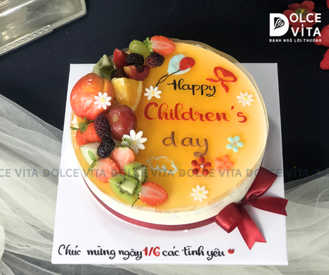 502 Passion - Bánh mousse chanh dây trang trí ngày Quốc tế Thiếu nhi