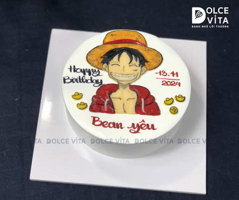 [728] (90) Bánh Vẽ Chibi Luffy One Piece – Quà Sinh Nhật Cho Bé Quận 7