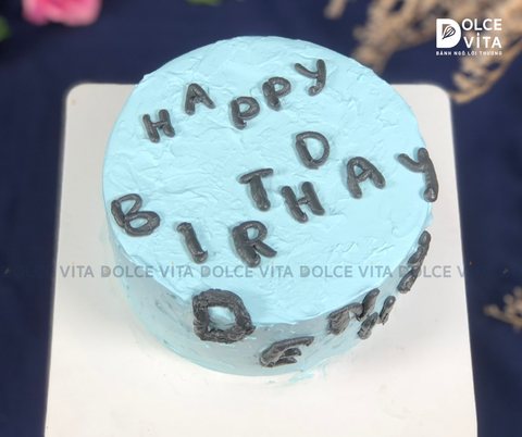 [1734] Bánh kem mini (bento) trang trí Happy birthday