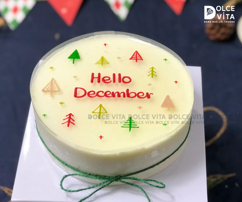 N104  Green Tea Lemon Mousse (Bánh giáng sinh/ Christmas/ Noel)