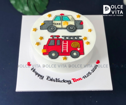 325 (80) Bánh vẽ hình xe cứu hỏa và xe cảnh sát