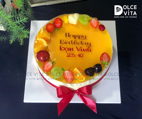 023 Passion - Bánh mousse chanh dây trang trí trái cây