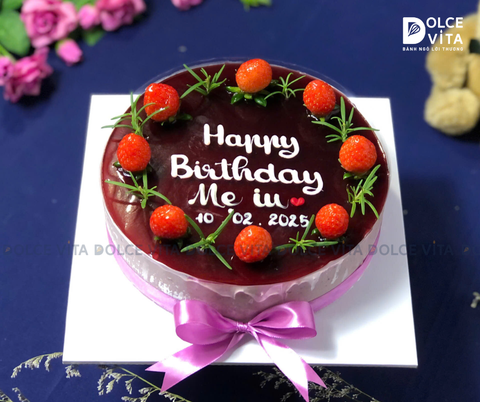 [1128] Mulberry Yogurt - Mousse phô mai dâu tằm sữa chua vẽ lịch