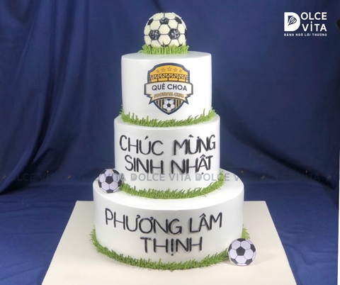 [645] (150) Bánh tầng trang trí chủ đề bóng đá