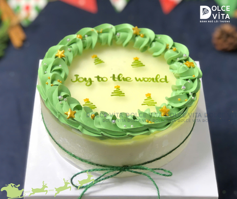 N103  Green Tea Lemon Mousse (Bánh giáng sinh/ Christmas/ Noel)