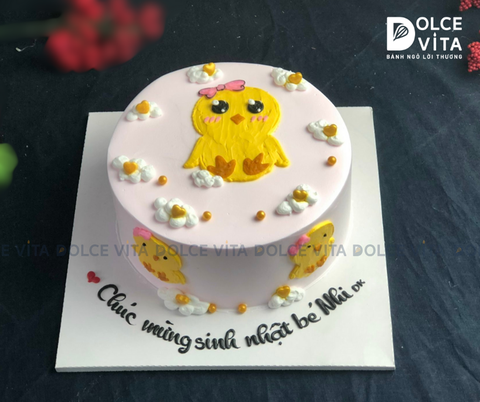 656 (50) Bánh vẽ gà con