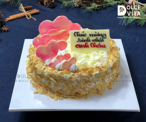 014 Mousse kem bắp phủ hạnh nhân (80-120-150-180)