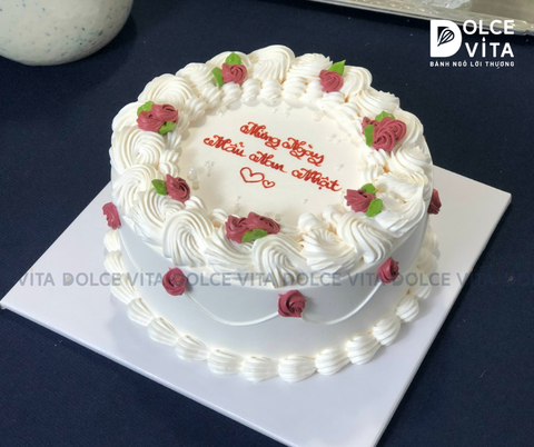 810 Bánh tối giản phong cách retro, màu trắng [Liti]